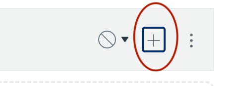 screenshot of add button